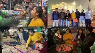 Connaught Place, New Delhi ki Raunak Sardiyon Ki Raat Main  🌨🌛 || Indian Mom Studio