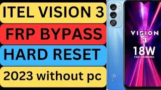 itel vision 3 frp bypass || Itel vision 3 hard reset s(661lp) 2023 easy trick