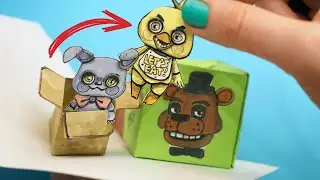 FNaF коробка 🎁 с сюрпризом, 2 крутые поделки из бумаги