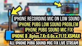 iPhone low sound problem pubg | how to fix low sound pubg in iPhone | pubg mic on low sound |