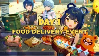 Food Delivery Event Day 1 w/ ROUTE MAPS! Genshin Impact Event Guide