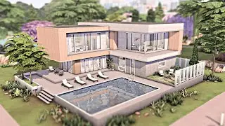 BASE GAME MODERN HOUSE 🏡 The Sims 4 Speed Build | No CC