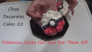 How to Make Pokémon  Go Pokeball Cupcakes! | Chox Decorates Cakes 22