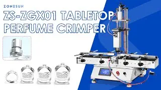 Zonesun ZS-ZGX01 Automatic Perfume Capping Machine Fragrance Bottle Crimper