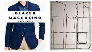 How to Trace a Men's Blazer Pattern/ Step by Step