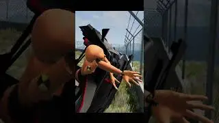 [BeamNG] what happens when 270km/h car faces speed bump #shorts