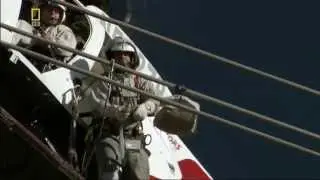 Work on the transmission line at 500 kV