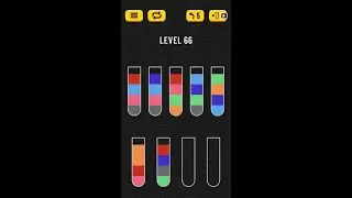 Water Sort Puzzle. Level 66. HD Quality