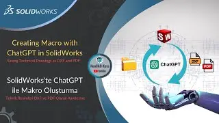 SOLIDWORKS - Creating Makro with ChatGPT in SOLIDWORKS | Saving Drawing as DXF and PDF