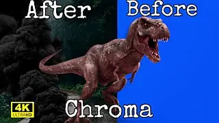 3d dinosaur chroma 4k hd green screen blue screen copyright  free with sound effect