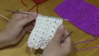 Узор спицами.Цепочки.