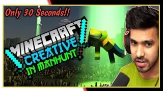 Techno Gamerz Used Creative Mode In Minecraft Manhunt !!