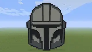 Minecraft Pixel Art - The Mandalorian Helmet