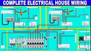 complete electrical house wiring diagram wiring connection #electrical #tools @electrictrick358