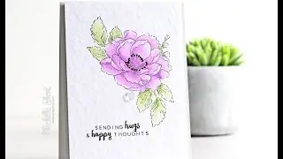Soft Watercoloring w/ Beautiful Day Stamp Set