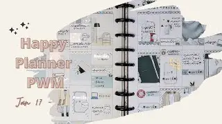 Happy Planner Plan With Me, Layering stickers, foiled