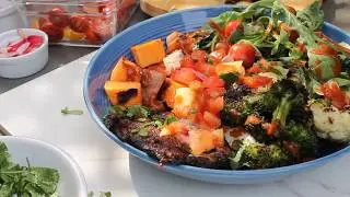 Easy and Delicious BBQ Veggie Bowl (Vegan, Whole30, Paleo, Gluten Free, No Refined Sugar)!