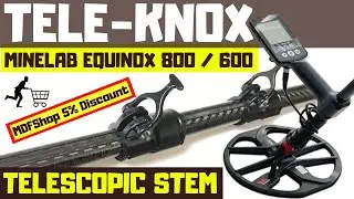 TELE KNOX Minelab Equinox 800 / 600 Carbon Fibre Telescopic stem shaft.