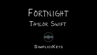 Taylor Swift - Fortnight (Karaoke Piano) | Acoustic Instrumental with Lyrics
