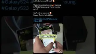 One UI 7 animations are set for a BIG change! #samsungtips #samsunggalaxy #shorts
