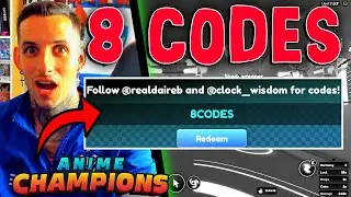 8 CODIGOS DE ANIME CHAMPIONS SIMULATOR CODES ROBLOX