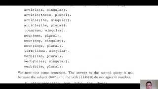 Context Sensitive Grammar in Prolog