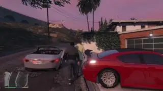 Trevor knocks out Franklin GTA v