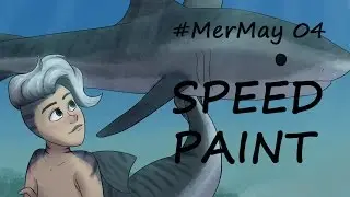 Mermay Day 4 - Tiger Shark | SPEED PAINT