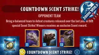 COUNTDOWN SCENT STRIKE DEFEATED - JURASSIC WORLD ALIVE GAME