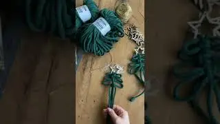 Mochayarn filled iple yılbaşı ağacı süsü yapımı