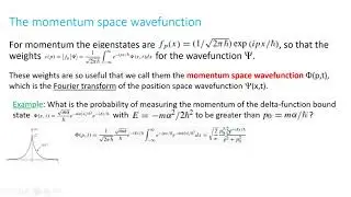 PHYS 390 Class 9: More uncertainty principle