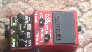 BOSS RC-2 loop station with switch mod