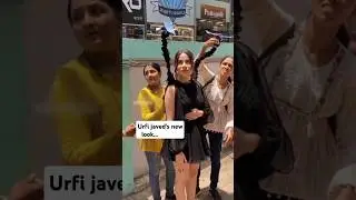 urfi javed's new look....🖤🐦😳