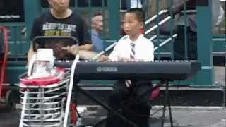 Child Prodigy Piano Player in NYC Union Square
