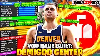*NEW* BEST CENTER BUILD IN NBA 2K24 NEXT GEN + BEST BADGES! Best shooting C build NBA 2K24