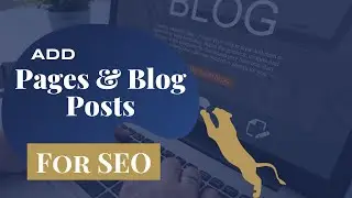 Adding Pages and Blog Posts to Assist SEO