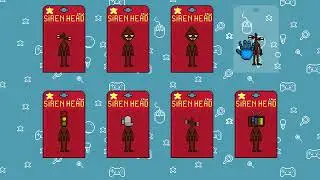 Abrindo caixinhas de bonecos pixelart do Siren Head
