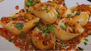 Stuffed Pasta Shell || Easy Pasta w/Ground Pork and Beef || Delicious Dinner Idea || @supermomcanada