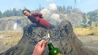 🔥🧨[4K] Dynamite & Fire Bottle Gameplay #61 - Red Dead Redemption 2