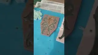Процесс работы над золотым шлемом. Люблю такие масштабные работы. 😍