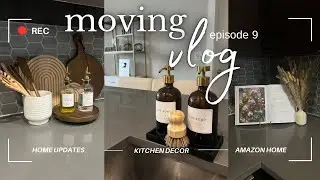 MOVING VLOG ep 9| NEW Kitchen Decor | Target Decor Amazon apartment finds