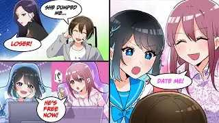 ［Manga dub］I got dumped by my girlfriend but got a harem with beautiful stremers［RomCom］