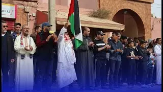 وقفة إحتجاجية بمدينة زايو تنديداً باستمرار مجازر الاحتلال في غزة