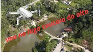 Drone sobrevoa lago Caucaia do alto
