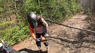 Trail Clearing on Calabogie's Southside Single Track Trails with the Riddler