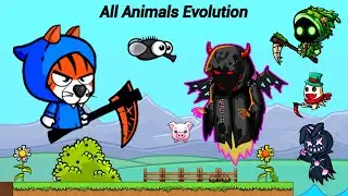 All Animals Evolution And Tiger Reaper (EvoWorld.io) Enemies