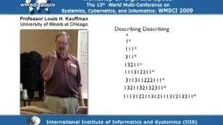 Workshop on Sign and Space (Part 1/2) by Prof. Kauffman