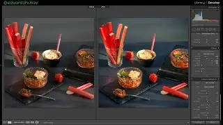 Обработка фуд фото в lightroom 