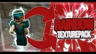 FPS Boost! || Rainbow Texture Pack Edit || Review Texture Pack 1.7x 1.8x