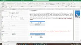 Linear Programming Word Problem Solved with Excel Solver